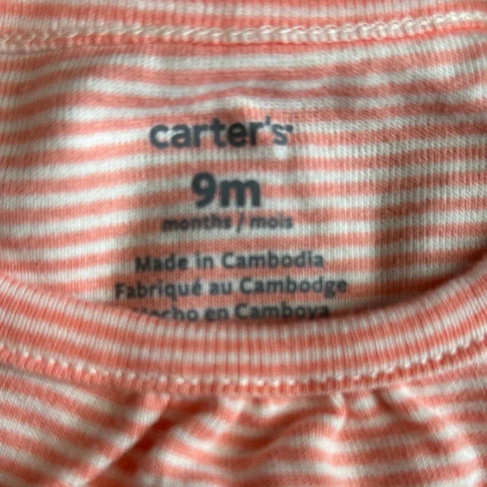 Carter's Adorable Pink Striped Onesie